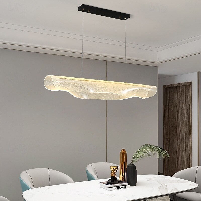lampadario a soffitto a led nordico per tavolo da pranzo ristorante ufficio reception moderno creativo lampada a sospensione in acrilico illuminazione interna 220-240v 120cm del 2025 a $499.99 –P4