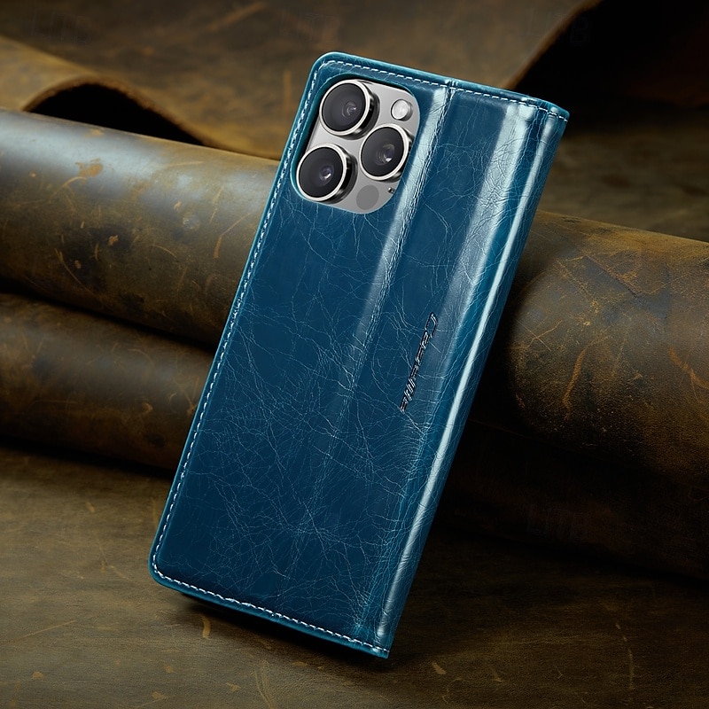 telefon Etui Til iPhone 16 15 14 Pro Max Plus iPhone 13 12 11 Pro Max Flip deksel med stativ Magnetisk Kortspor Kontor / Bedrift TPU PU lær 2025 - $15.99 –P4