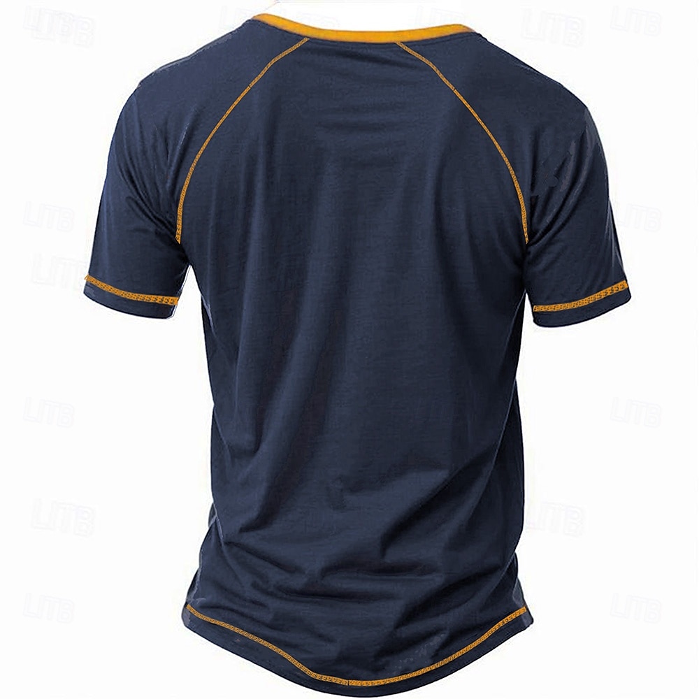 Herren Garage Grafik Henley Shirt - 'Wenn du mich brauchst bin ich in der Garage' Amerikanische Flagge Schraubenschlüssel Kurzarm Hobbylebensstil T-Shirt 2025 - $22.99 –P2