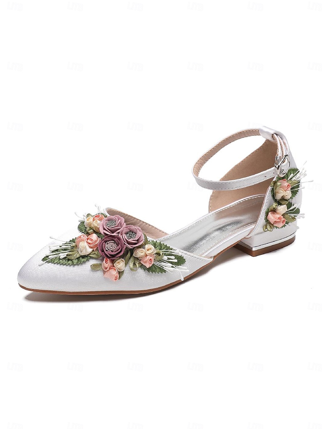 sapatos de casamento femininos brancos com tira no tornozelo - sapatos de noiva elegantes para casamentos e cerimônias de jardim de 2026 por $54.99 –P1