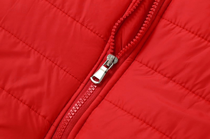 Men's Winter Coat Puffer Jacket Quilted Jacket Transition Jacket Pocket Cotton Pocket Vacation Daily Wear Date Regular Fashion Casual Comfortable Thermal Warm Fall & Winter Solid / Plain Color Black 2025 - $30.99 –P9