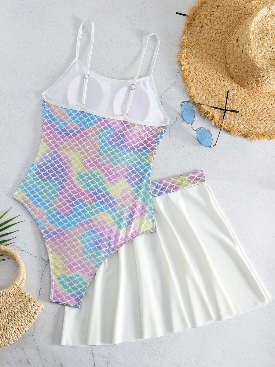 Femme Maillots de Bain Monokini Robe de Bain Maillot de bain Dos Nu Contrôle du Ventre Taille haute Mince Vacances Tenues de plage A Ombre Col en U Sans Manches Maillots de bain de 2025 ? $34.99 –P5