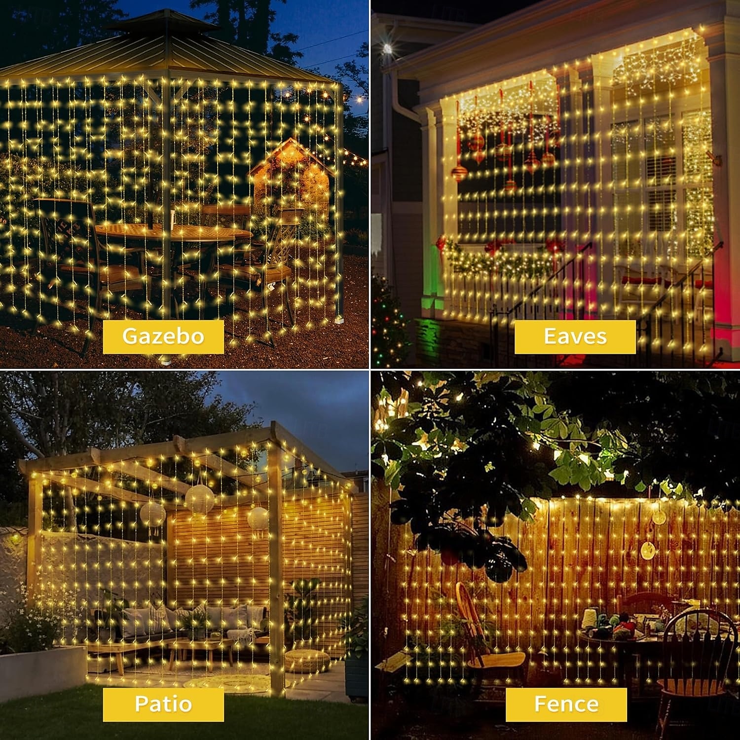 luci a stringa da 3 m alimentate ad energia solare 300 LED con telecomando a 13 tasti bianco caldo bianco freddo blu luci natalizie per interni festa matrimonio 1 pz del 2025 a $32.99 –P7
