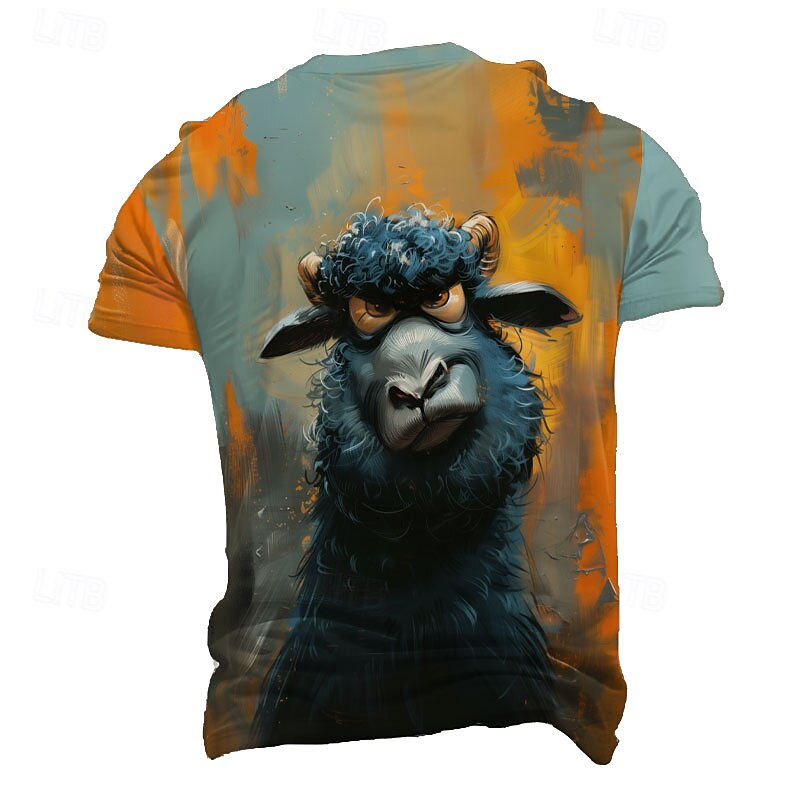 Bărbați Animal Amuzant Tricou Manșon scurt Tricou Tipărire 3D Stil Nautic Cămașă Exagerat Designer Petrecere Concediu Albastru piscină Vară Primăvară Îmbrăcăminte S M L XL XXL XXXL 2025 - $17.99 –P2
