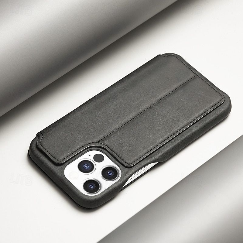 Custodia per telefono per iPhone 16 Pro Max Plus iPhone 15 Pro Max Plus iPhone 14 13 12 11 Pro Max Plus Mini Cover flip con slot per schede anti-caduta retrò TPU pelle PU del 2025 a $19.99 –P3