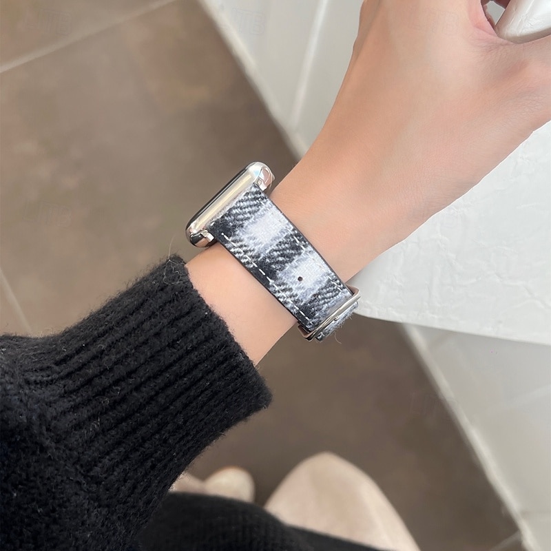 Sólová smyčka Kompatibilní s Řemínek k hodinkám Apple Watch 38 mm 40 mm 41 mm 42 mm 44 mm 45 mm 49 mm Nastavitelný PU kůže Náhradní pásek na hodinky pro iwatch Ultra 2 Series 9 8 7 SE 6 5 4 3 2 1 2025 - $20.99 –P11