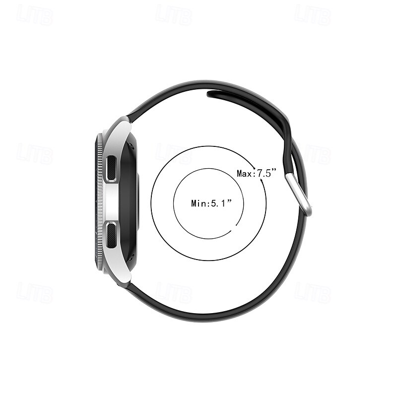 Watch Band for Samsung Galaxy Watch 3 45mm, Galaxy Wacth 46mm, Gear S3 Classic / Frontier, Gear 2 Neo Live Silicone Replacement Strap Adjustable Sport Band Wristband 2025 - $12.99 –P7