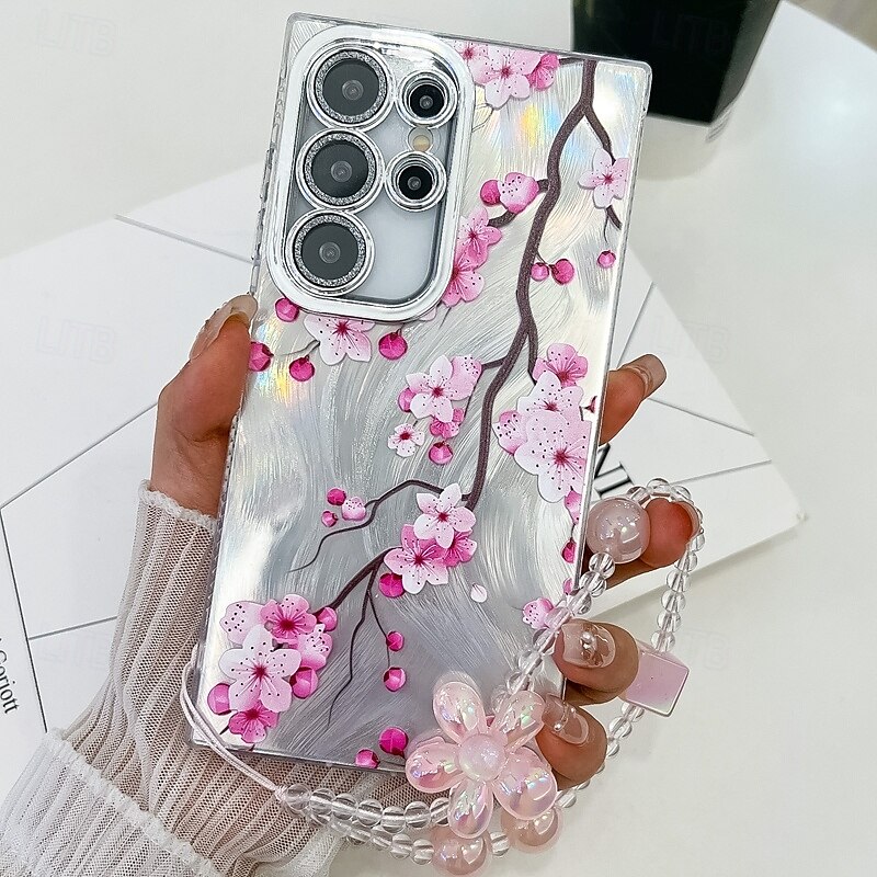 телефон Кейс для Назначение SSamsung Galaxy S24 Ultra S24 Plus S24 S24 ФЭ S23 Ultra А55 А35 А25 А15 5Г S25 Ультра Кейс на заднюю панель с ремешком на запястье Защита от удара Ретро ТПУ ПК 2025 - $15.99 –P15