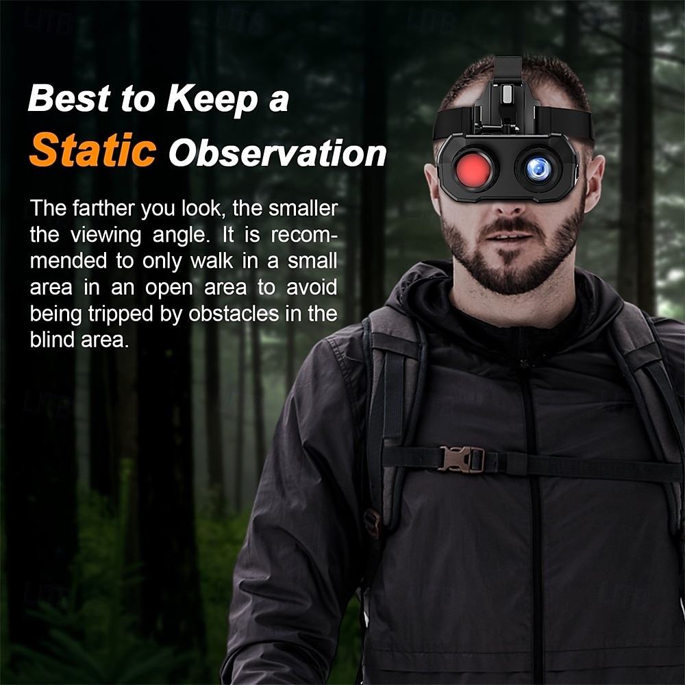 Digital HD Infrared Night Vision Binoculars 4x Digital Zoom Full HD Dual Lens Compatible with Fast MICH Helmet Portable with Head Mount & Carry Case Hunting Night Vision Equipment 2025 - $407.99 –P10