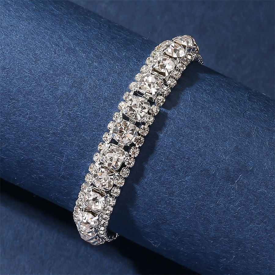 Dámské Široké náramky Ozdobný Šťastný Módní stylové Slitina Náramek šperky Stříbrná Pro Párty 2026 - $32.99 –P4