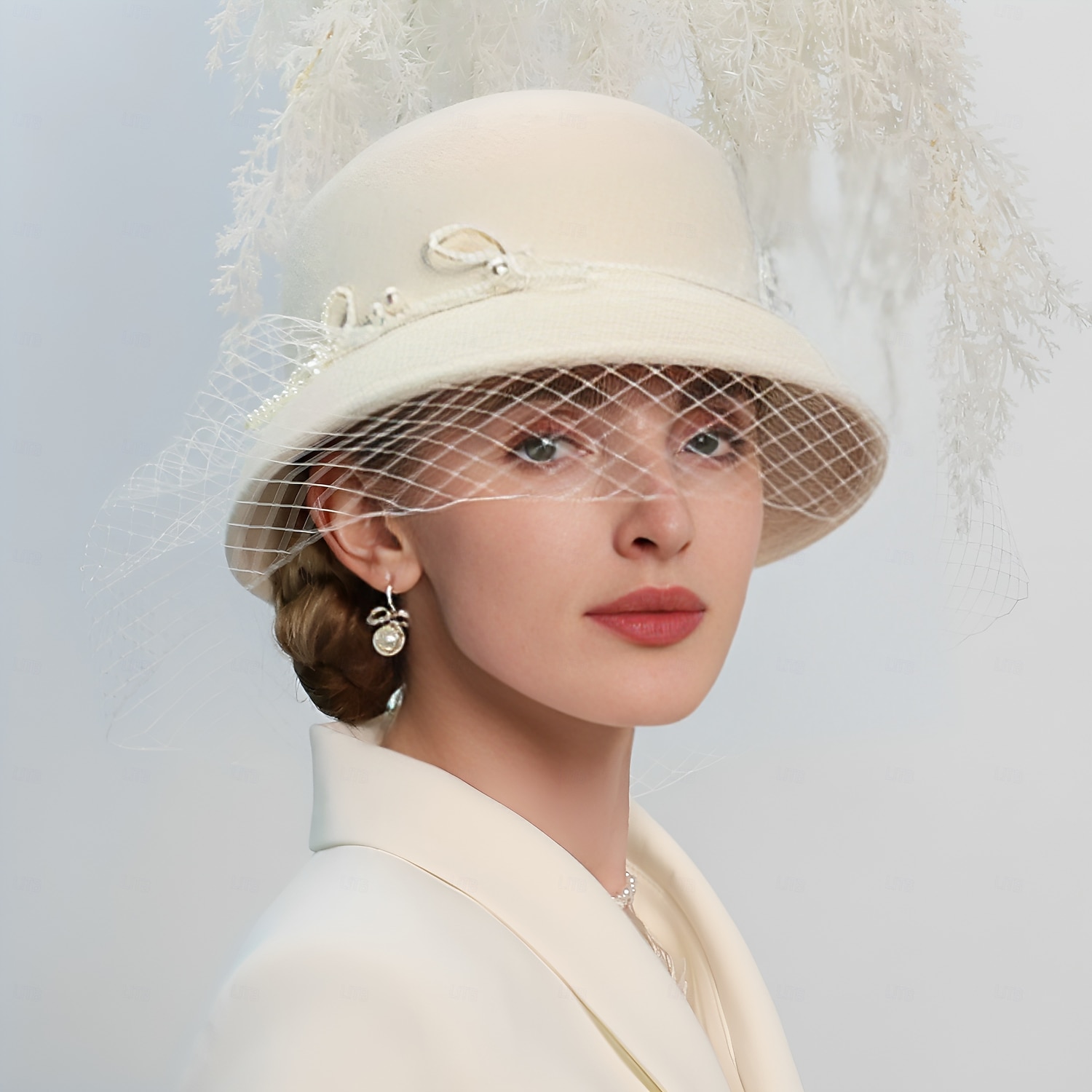 Années 1950 Rétro Vintage Chapeau Déguisement Femmes Saint-Valentin Derby Foulard Festival des courses hippiques Adulte Chapeau de 2026 ? $84.99 –P1