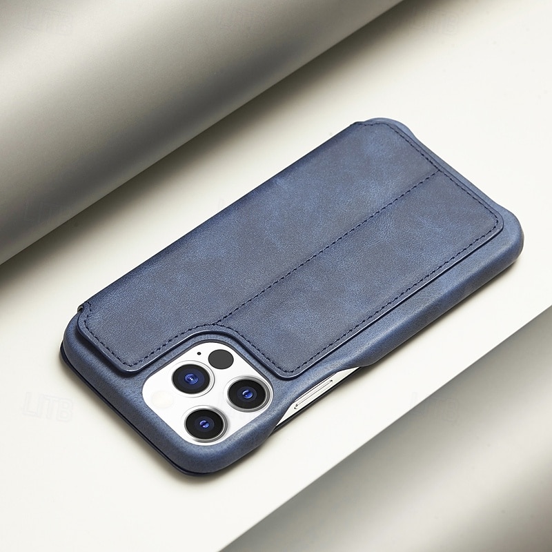 Custodia per telefono per iPhone 16 Pro Max Plus iPhone 15 Pro Max Plus iPhone 14 13 12 11 Pro Max Plus Mini Cover flip con slot per schede anti-caduta retrò TPU pelle PU del 2025 a $19.99 –P1