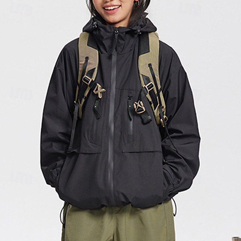 Homens Mulheres Jaqueta Softshell Jaqueta de Trilha Ao ar livre A Prova de Vento Impermeável Jaqueta leve Jaqueta corta-vento Viajar Preto Verde Tropa de 2025 por $105.99 –P10