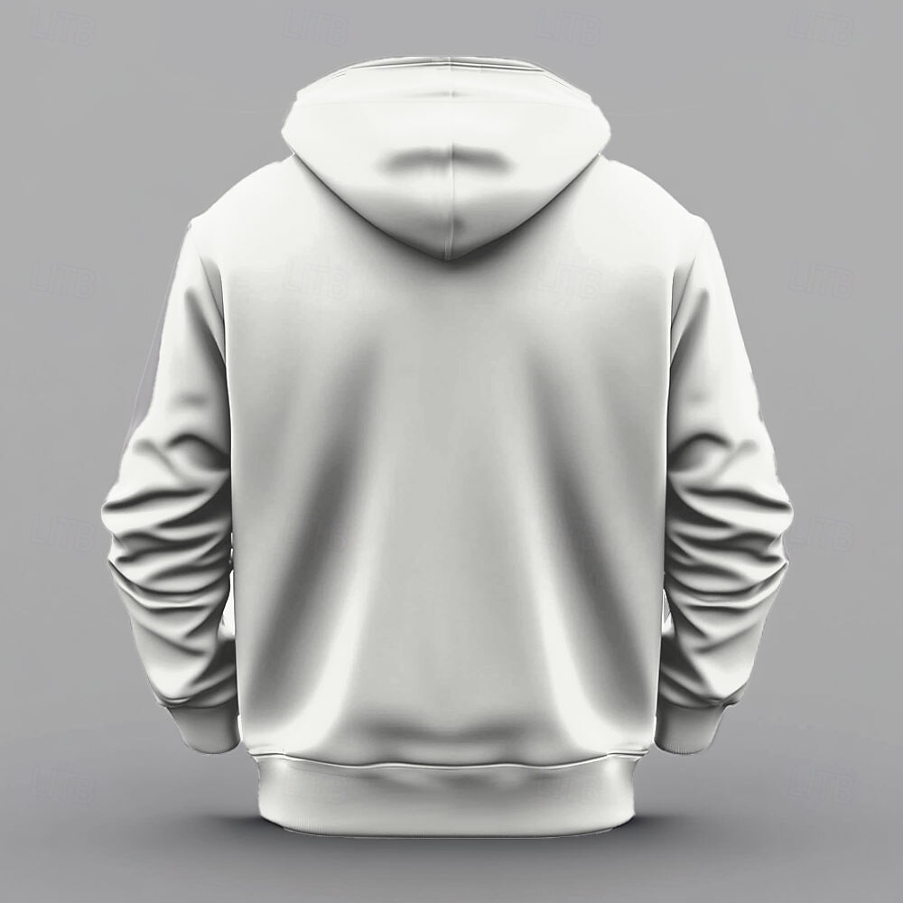 Herr 3D Print Jesus Huvtröjor Tröja Ytterkläder Huvtröja Rund hals Mode 3D-tryck Helgdag Streetwear Vit Snörning Höst Vinter Designer 2025 - $29.99 –P2