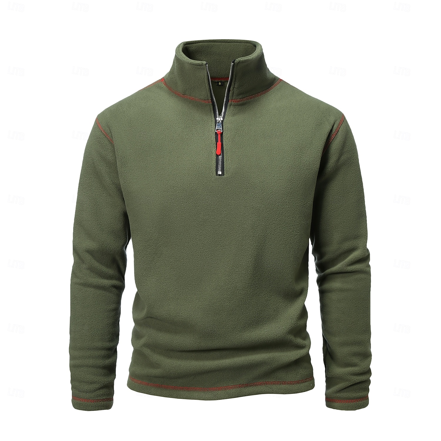 Per uomo Felpa Di pile Felpa con cerniera a un quarto Compatto Nero Bianco Verde militare Blu Marrone mezza cerniera Liscio Sportivo Giornaliero Per eventi Streetwear Fantastico Retrò Inverno del 2025 a $32.99 –P2