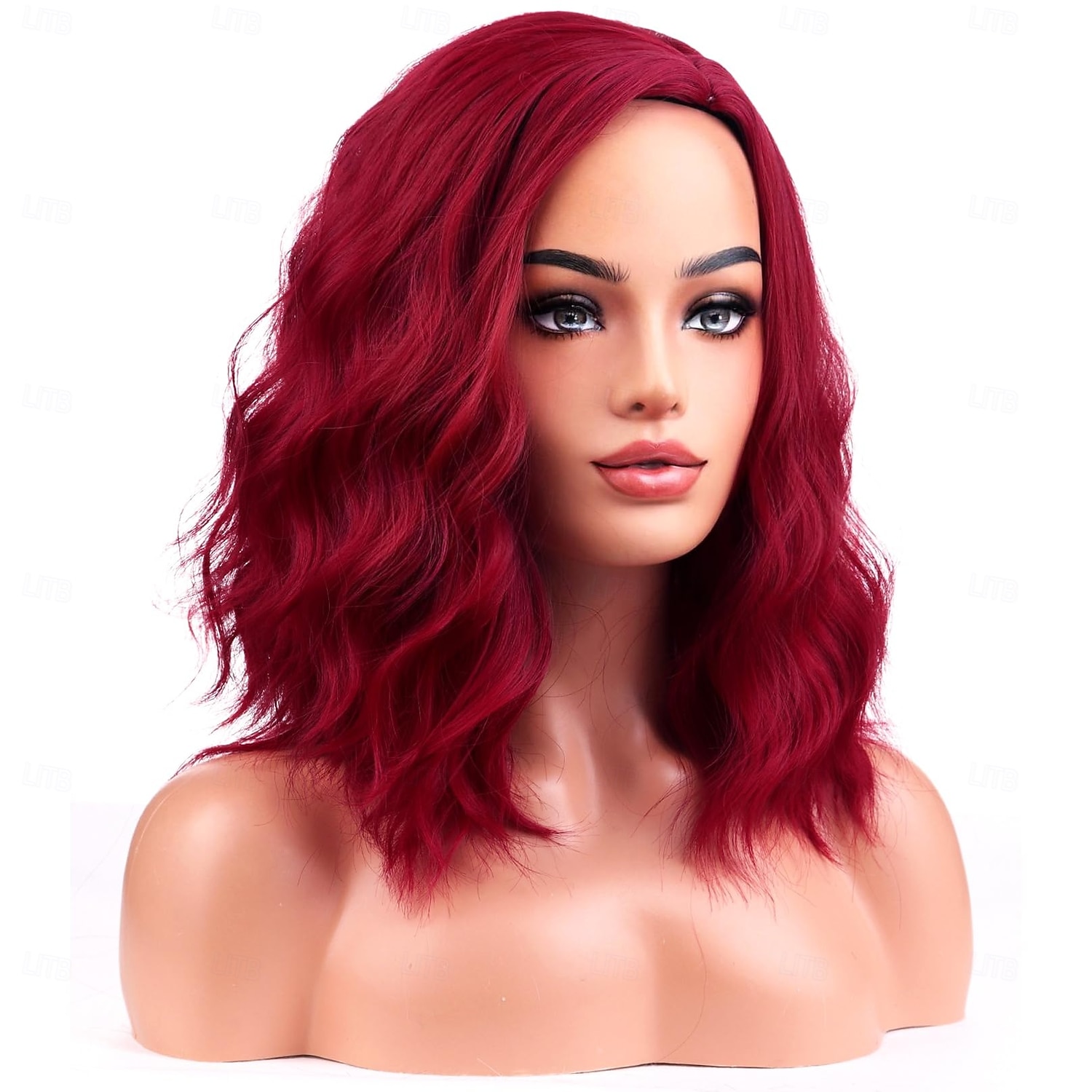 perruques pour femmes perruque courte bouclée ondulée filles perruque de cheveux synthétiques résistants à la chaleur pour une fête cosplay ou un usage quotidien de 2025 ? $18.49 –P7