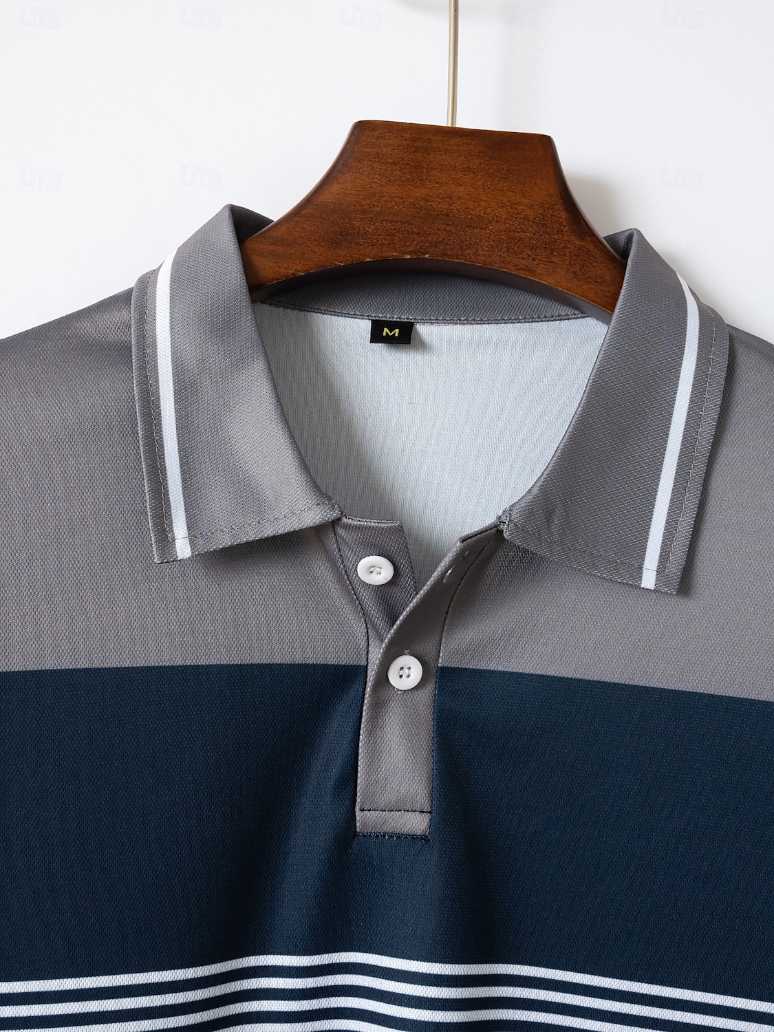 Herre Business Polo Golf skjorte Virksomhet Avslappet Knaphul Klassisk Kortermet Fargeblokk Stribe Lapper Knapper Sommer Vår & Vinter Hvit Rød Oransje Grønn Kakifarget Grå Business Polo 2025 - $21.99 –P6