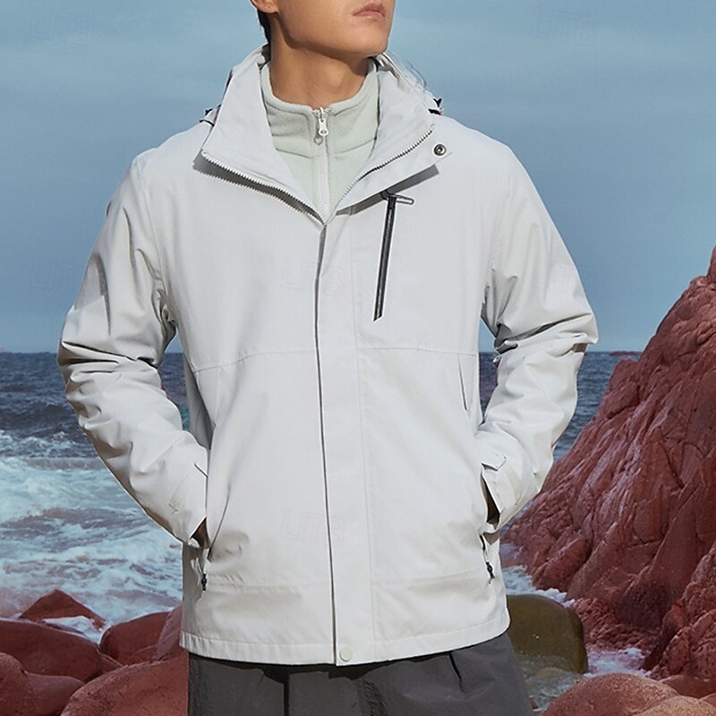 Homens Jaqueta Softshell Jaqueta de Trilha Inverno Ao ar livre Térmico / Quente A Prova de Vento Impermeável Jaquetas 3-em-1 Jaqueta leve Jaqueta corta-vento Viajar Preto Vermelho Azul Marinho de 2025 por $141.99 –P9