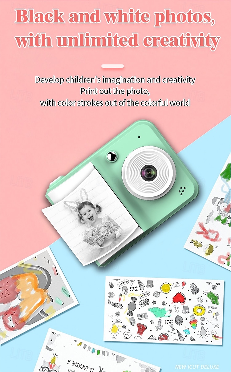 Kids Instant Print Camera Thermal Printing Camera with Print Paper for Kids High Resolution Photo and Print Camera Birthday Valentine's Day Gift for Girls 2026 - $47.99 –P7