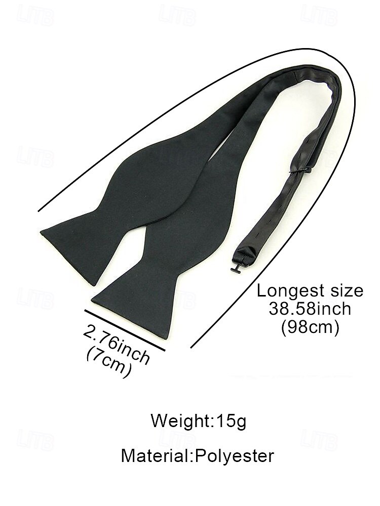 2026年 男性用セルフタイ蝶ネクタイ、複数の色、結婚式、パーティー、ビジネスイベントに最適なフォーマルなクラシックスタイル  コレクション – $11.99 –P4