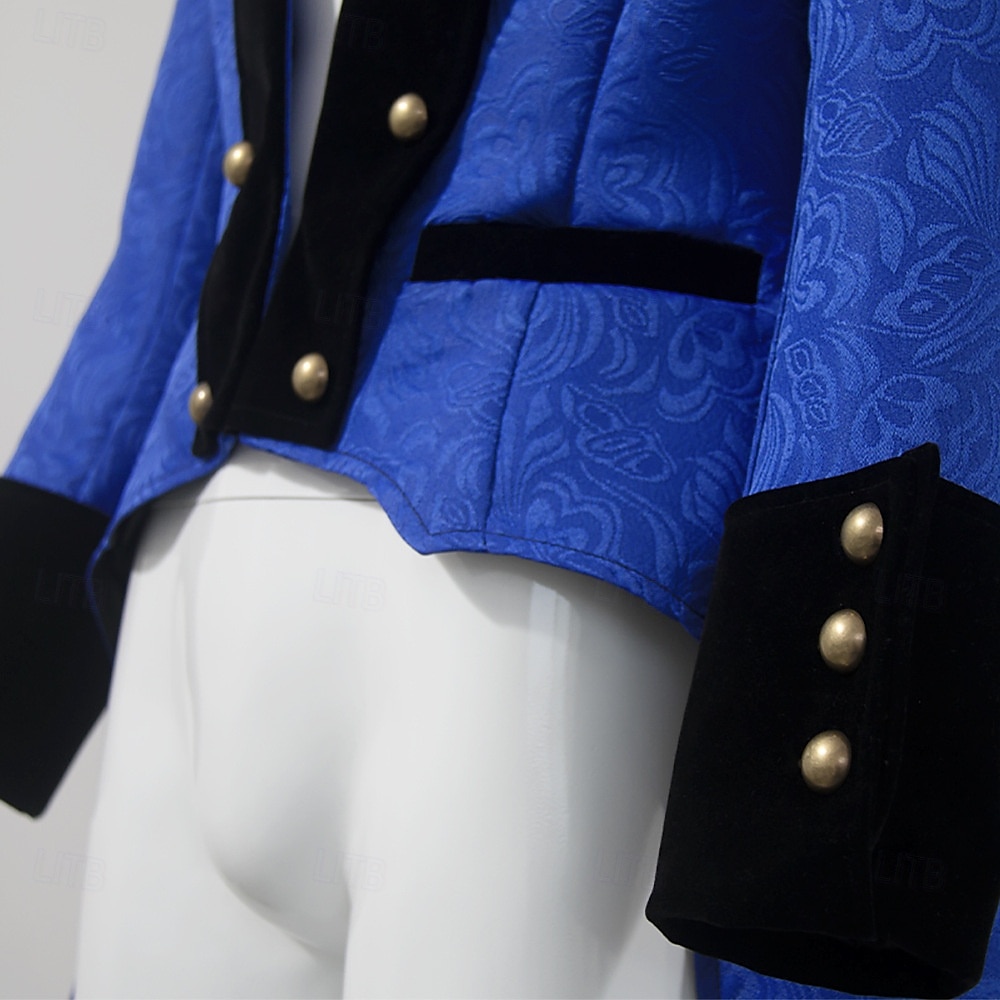 Punk y gótico Renacimiento siglo 17 Abrigo Chaqueta Gabardina Caballero Noble Hombre Víspera de Todos los Santos Carnaval Mascarada Evento / Fiesta Mascarada Feria del Renacimiento Adulto Chaqueta 2025 - $49.99 –P17