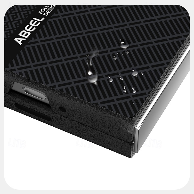 Phone Case For Samsung Galaxy Z Fold 7 Z Fold 6 Z Fold 5 Magnetic Adsorption Magnetic Support Wireless Charging Shockproof Armor PC PU Leather 2025 - $19.99 –P9