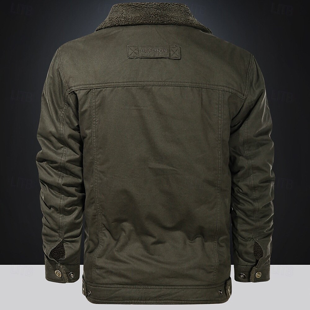 Per uomo Croce Gesù Giacca bomber Giacca in sherpa Impermeabile Anti-pioggia Resistente all'acqua Vintage Informale Giornaliero Per eventi Per uscire Tasche Autunno Inverno Collo ripiegabile Manica del 2025 a $52.99 –P4