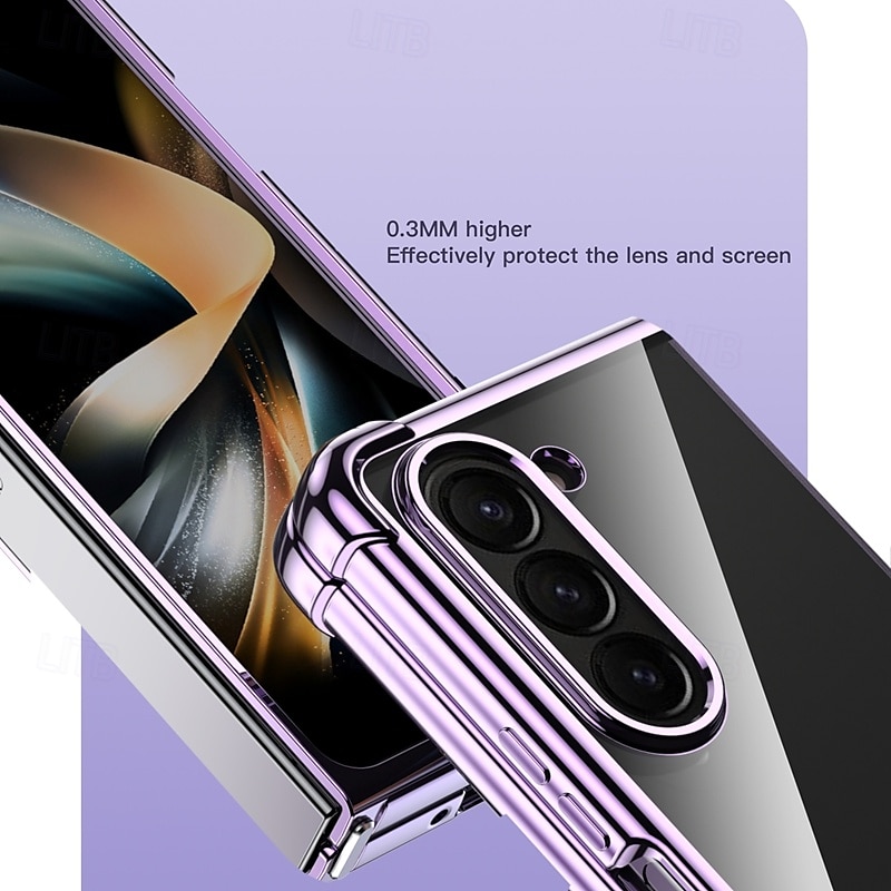 Phone Case For Samsung Galaxy Z Fold 7 Z Fold 6 Z Fold 5 Back Cover Shockproof Retro Plating 2025 - $17.99 –P8