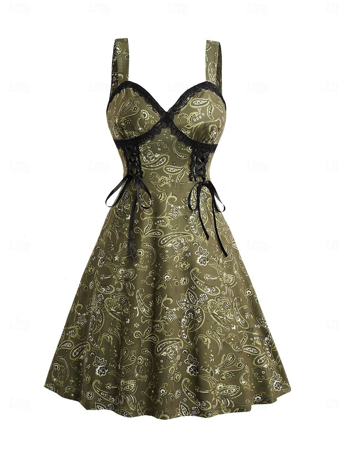 Retro Vintage 1950er Vintage-Kleid Kleid Maskerade Damen Karneval Neujahr Maskerade Alltagstauglich Junggesellinnenabschiedsparty Erwachsene Kleid 2025 - $24.99 –P1
