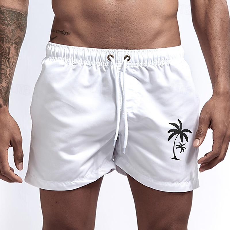 Men's Swim Trunks Swim Shorts Board Shorts Bathing Suit Drawstring Mesh Lining with Pockets Swimming Surfing Beach Water Sports Printed Summer Spring 2025 - $12.99 –P2