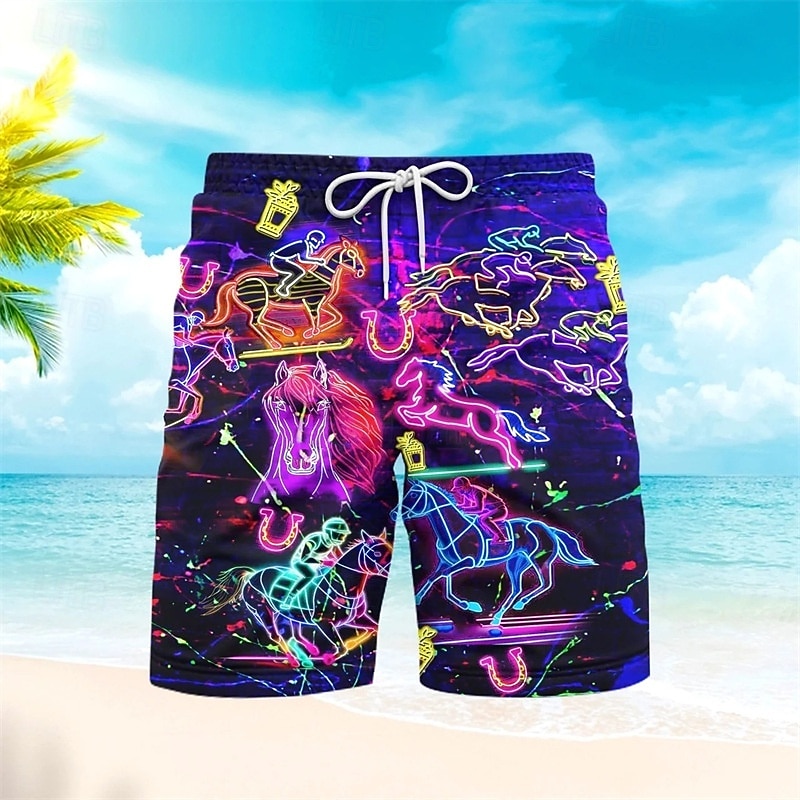 Homme Shorts de bain Short de bain Dégradé Rayures Cordon de serrage avec poches Séchage Rapide Avec Poches Shorts de Surf maillot de bain Surf Plage Sports Nautiques Été de 2026 ? $13.99 –P4