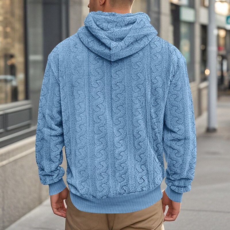 Per uomo Felpa con cappuccio Felpa con cappuccio in pile Aalbicocca Nero Blu Marrone Grigio Con cappuccio Liscio Jacquard Tasche Sportivo Giornaliero Per eventi Poliestere Streetwear Essenziale del 2025 a $26.99 –P12