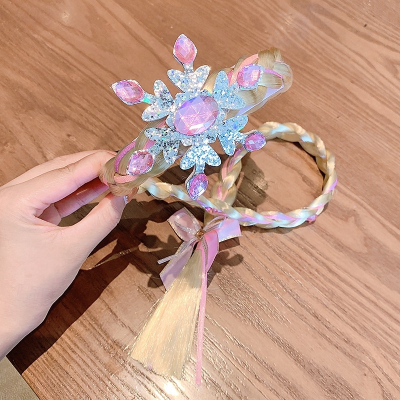 Infantil Para Meninas Acessórios de Cabelo Ativo Doce Festa Aniversário Floco de Neve Rosa Azul de 2026 por $5.49 –P4