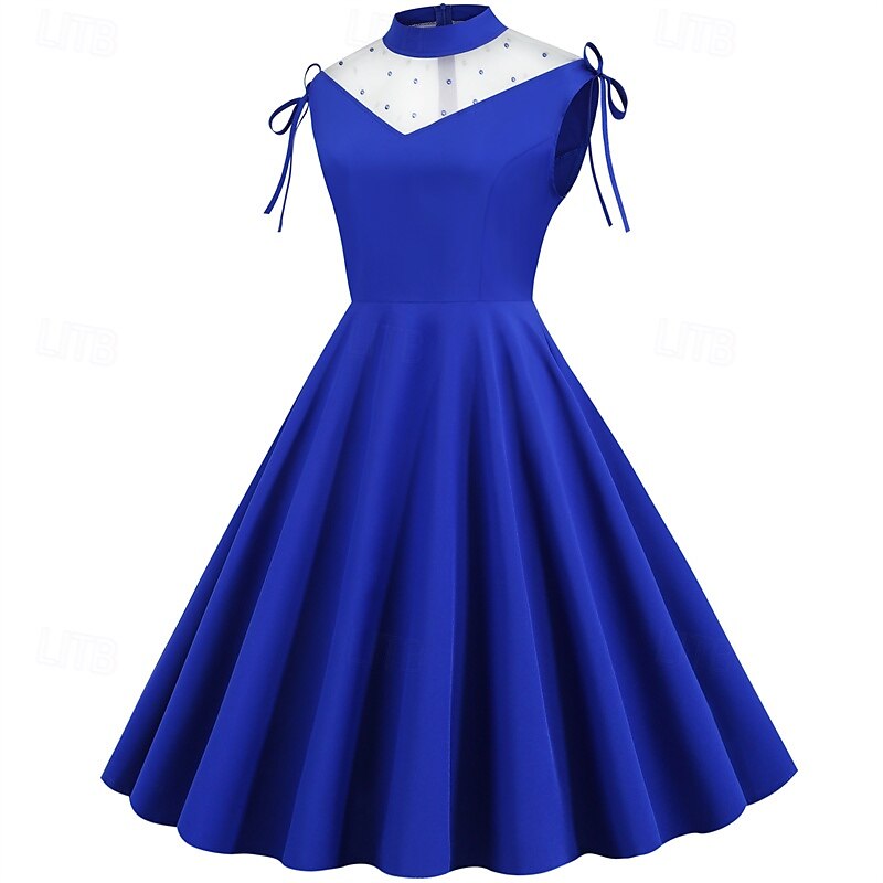 Elegant klasické 1950 Rochii Linia -A Pentru femei ziua îndragostiților Evenimente / Petrecere Dată Petrecere ceai Adulți Rochie Primavara vara 2025 - $21.99 –P6