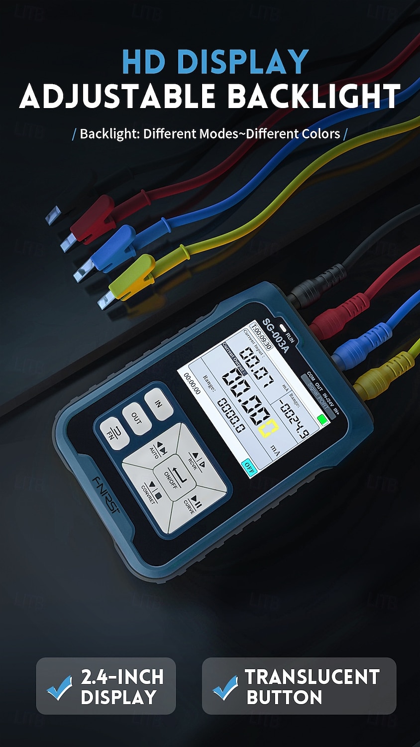 Generador de señal de corriente multifunción digital 0-10v simulador de voltaje de corriente ajustable generador de señal 4-20ma portátil 2025 - $159.99 –P3