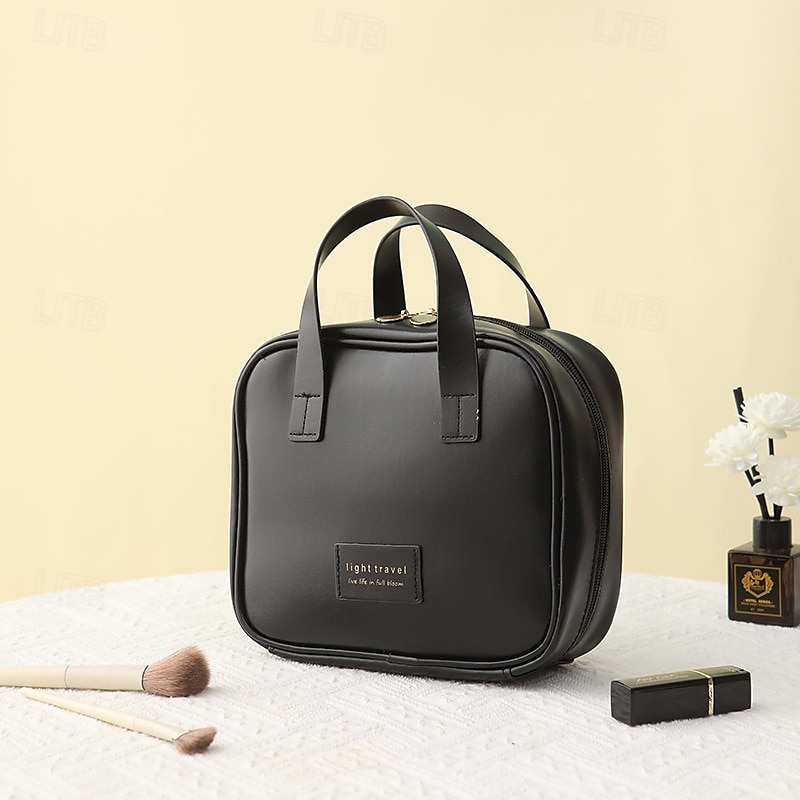 Multi-Layered Shell-Shaped Cosmetic Bag,PU Large-Capacity Portable Makeup Organizer, Stylish Travel Handheld Storage Bag 2025 - $11.49 –P7