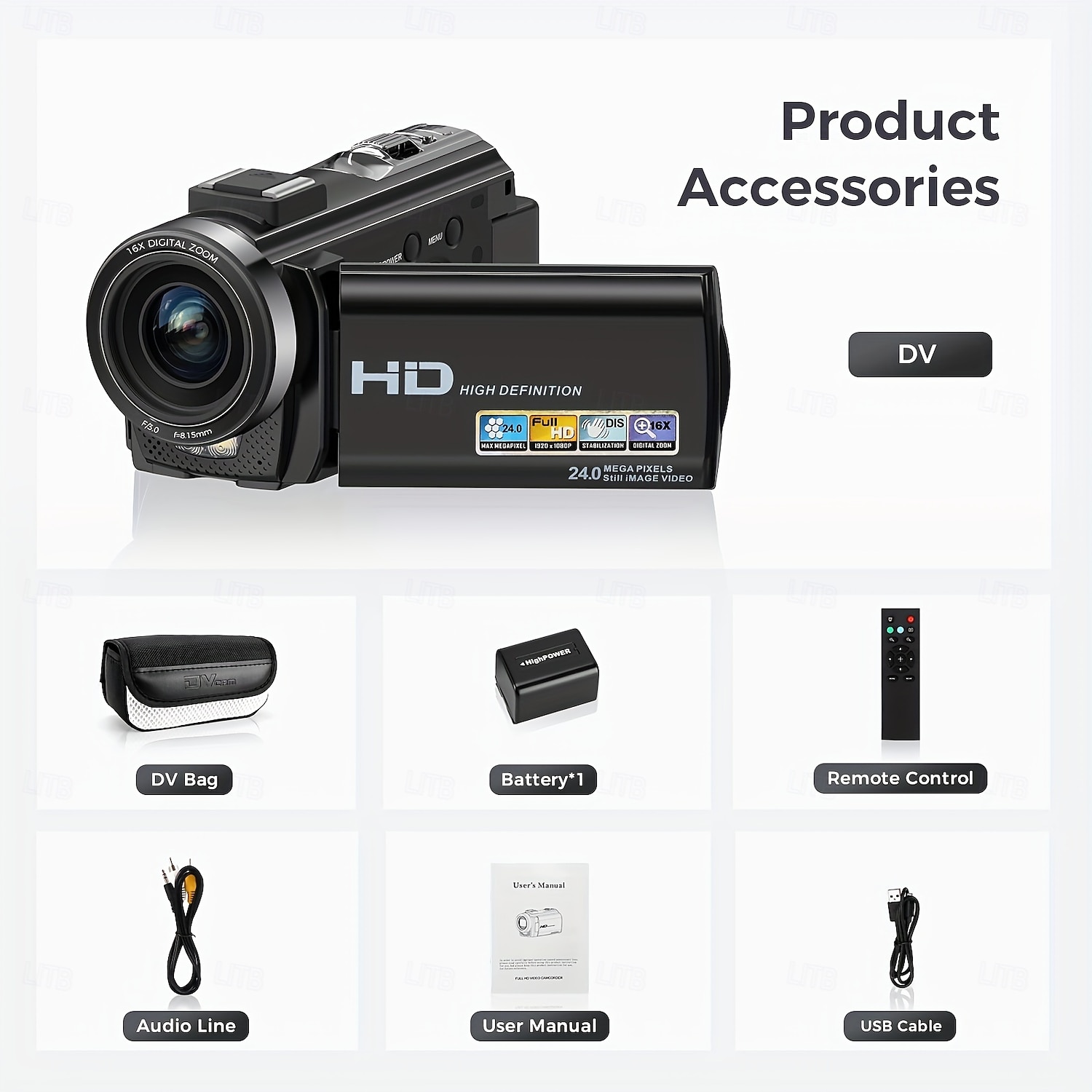 16X Digital Zoom Ultra HD 30FPS Digital Video Camera Camcorder with 3inch IPS 270 Degrees Rotation Screen Remote Control and 1500mah Battery for Vlogging 2025 - $142.99 –P8