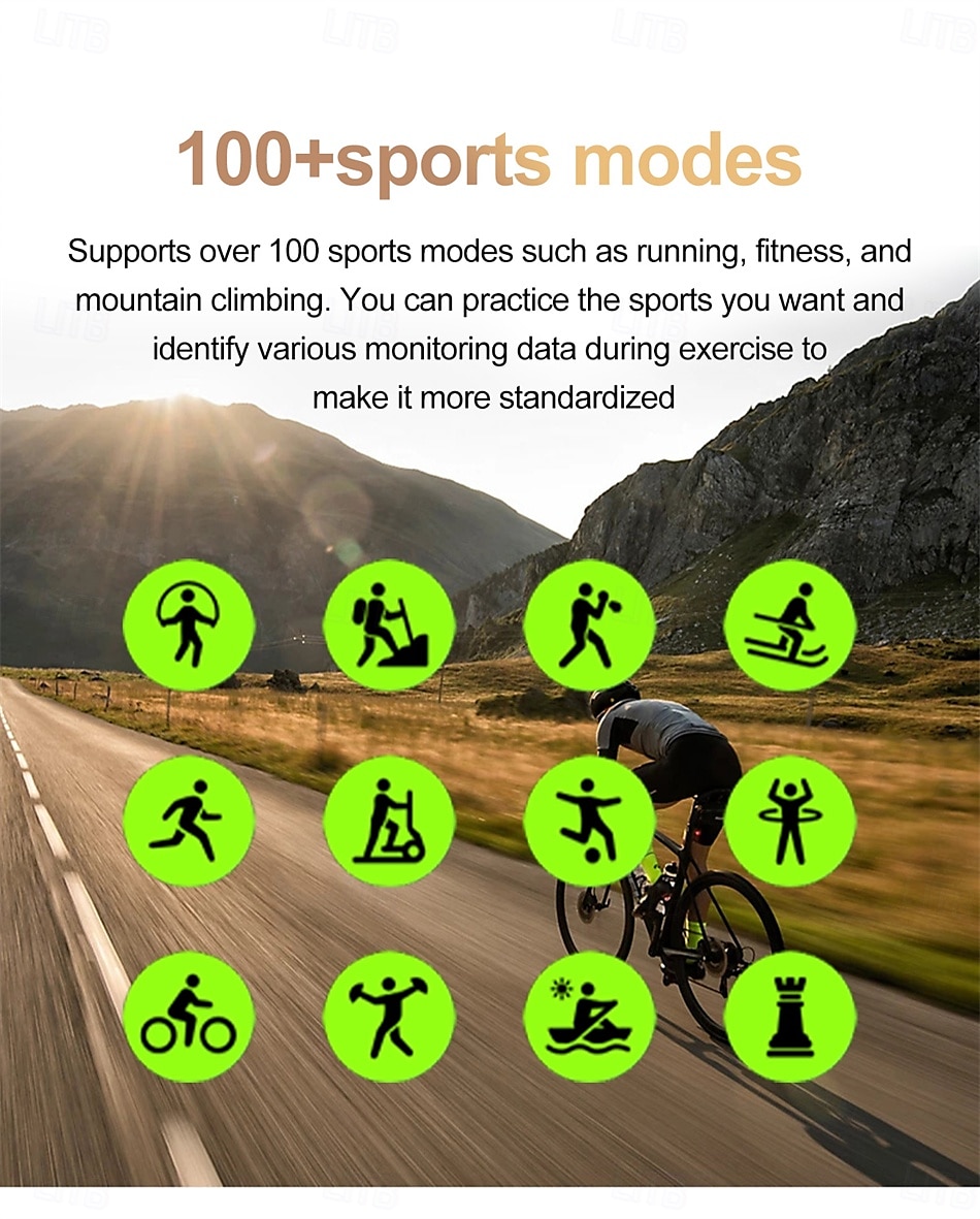 ET593 Smart Watch 1.75 inch Smartwatch Fitness Running Watch Bluetooth Pedometer Fitness Tracker Activity Tracker Compatible with Android iOS Unisex Long Standby Hands-Free Calls Waterproof IP 67 2026 - $82.99 –P9