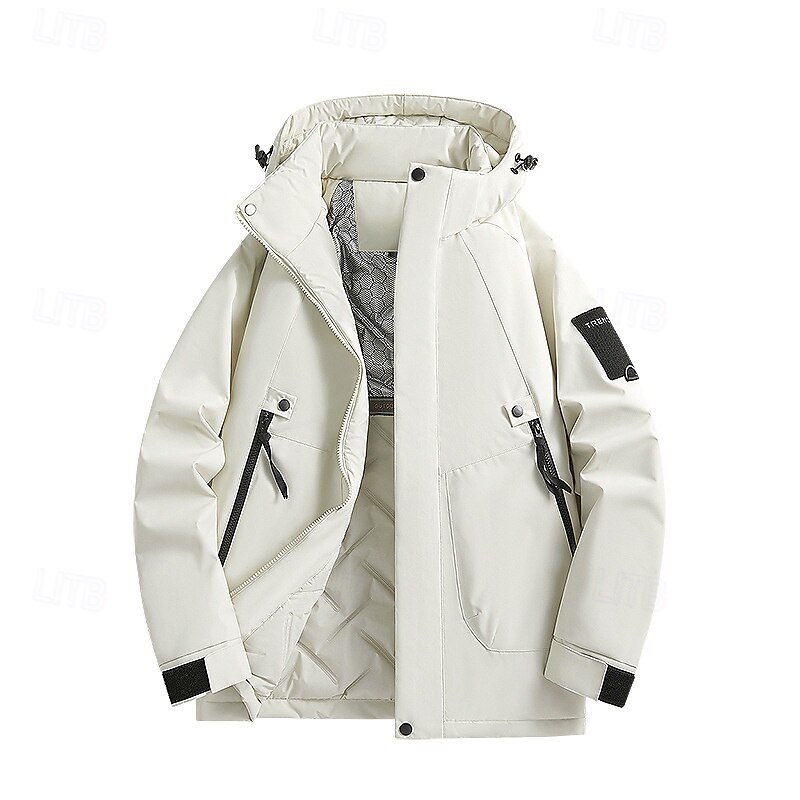 Homens Jaqueta Softshell Jaqueta de Trilha Inverno Ao ar livre Térmico / Quente A Prova de Vento Impermeável Jaqueta de Inverno Jaqueta leve Jaqueta corta-vento Viajar Preto Marfim Amarelo Azul Escuro de 2025 por $77.99 –P3