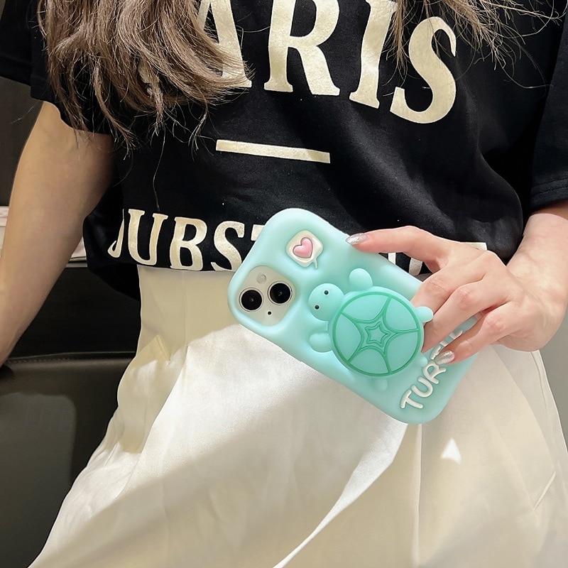 Phone Case For iPhone 16 15 14 Pro Max iPhone 13 12 11 Pro Max Back Cover with Stand Holder Shockproof Retro Silicone 2025 - €10.99 –P7
