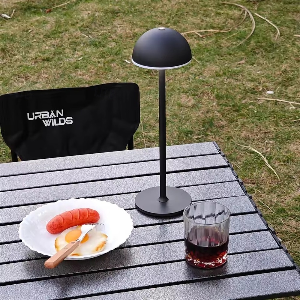 luxusní led kovová stolní lampa - usb nabíjecí noční stolek noční světlo do domácí obývací ložnice 1ks 2025 - $45.99 –P8