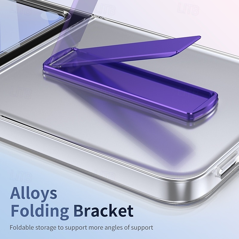 Phone Case For Samsung Galaxy Z Flip 7 Z Flip 6 Z Flip 5 Z Flip 4 Z Flip 3 Back Cover with Stand Holder Magnetic Support Wireless Charging Retro TPU PC 2025 - $24.99 –P5