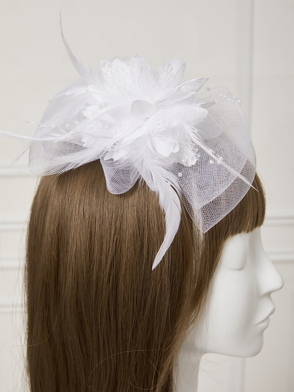 Fascinator Hüte Kopfbedeckung Netz Teeparty Pferderennen Ladies Day Melbourne Cup Handgemacht mit floralem Kopfschmuck Kopfbedeckung Kleid zum Beeindrucken Renntag Kleid 2025 - $15.99 –P8