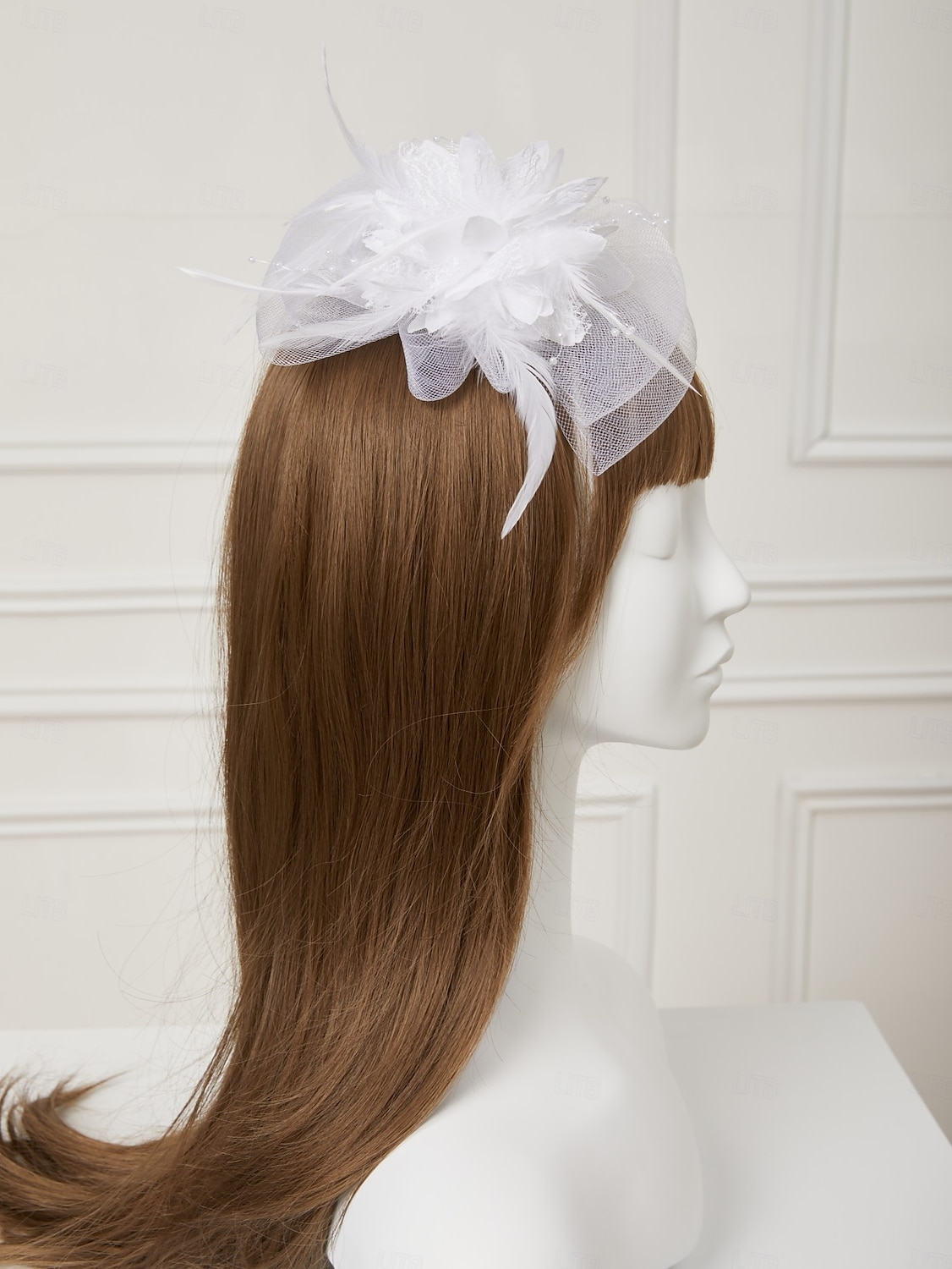 Fascinator Hüte Kopfbedeckung Netz Teeparty Pferderennen Ladies Day Melbourne Cup Handgemacht mit floralem Kopfschmuck Kopfbedeckung Kleid zum Beeindrucken Renntag Kleid 2025 - $15.99 –P7