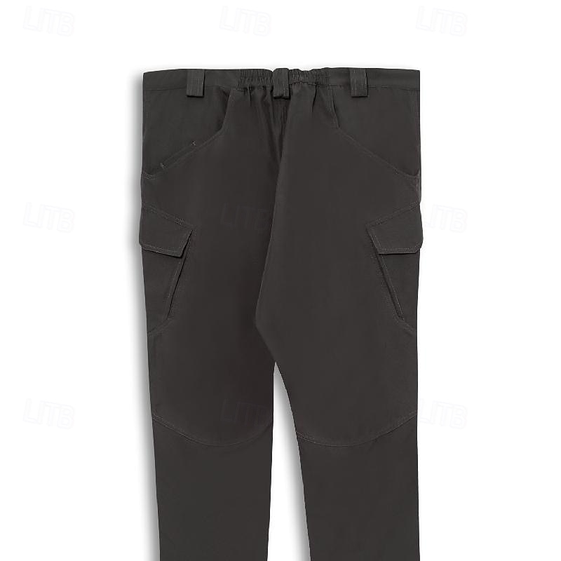 Herr Militärbyxor Cargo byxor Långbyxor Ficka Rakt ben Ensfärgat Komfort Utomhus Fullängd Ledigt Dagligen Streetwear Stylish Svart Armégrön Microelastisk 2025 - $22.99 –P7