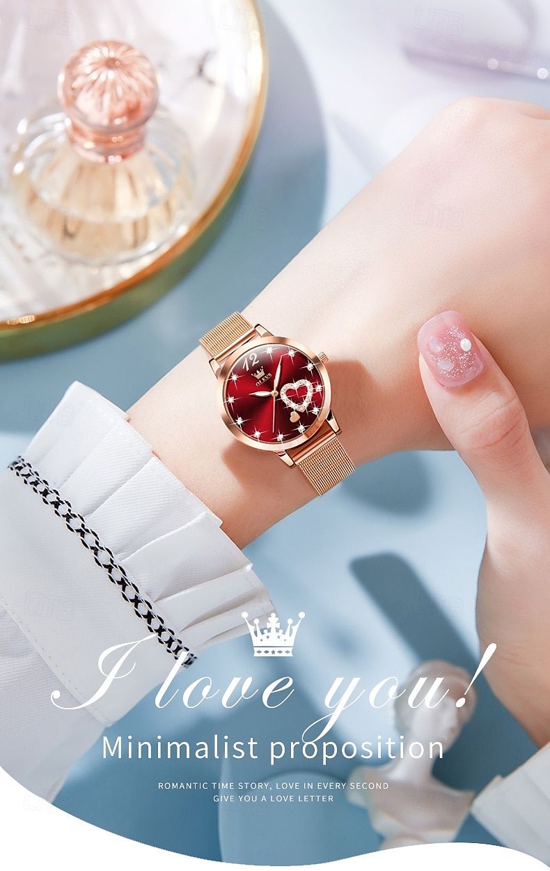 OLEVS Women Quartz Watch Fashion Casual Wristwatch Luminous Waterproof Decoration Stainless Steel Watch 2025 - $43.99 –P1