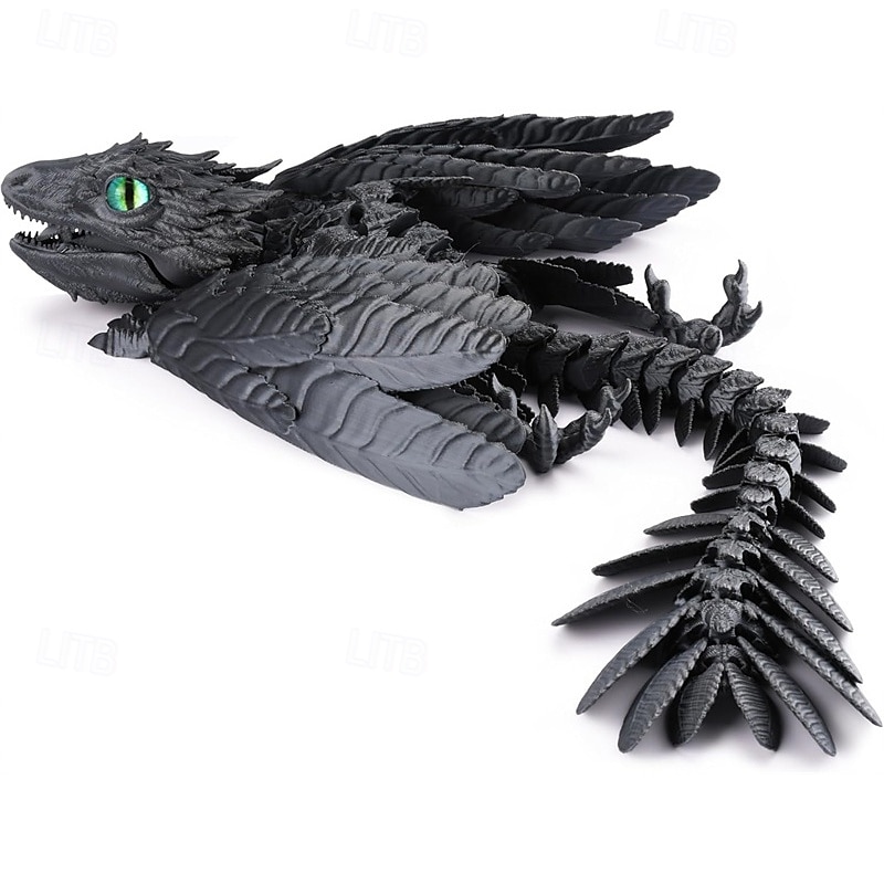 Feathered Wyvern Dragon 3D Printed Dragon Articulated Dragon Fidget Dragon 3D Printed Toys Desktop Pet 2025 - $24.99 –P9