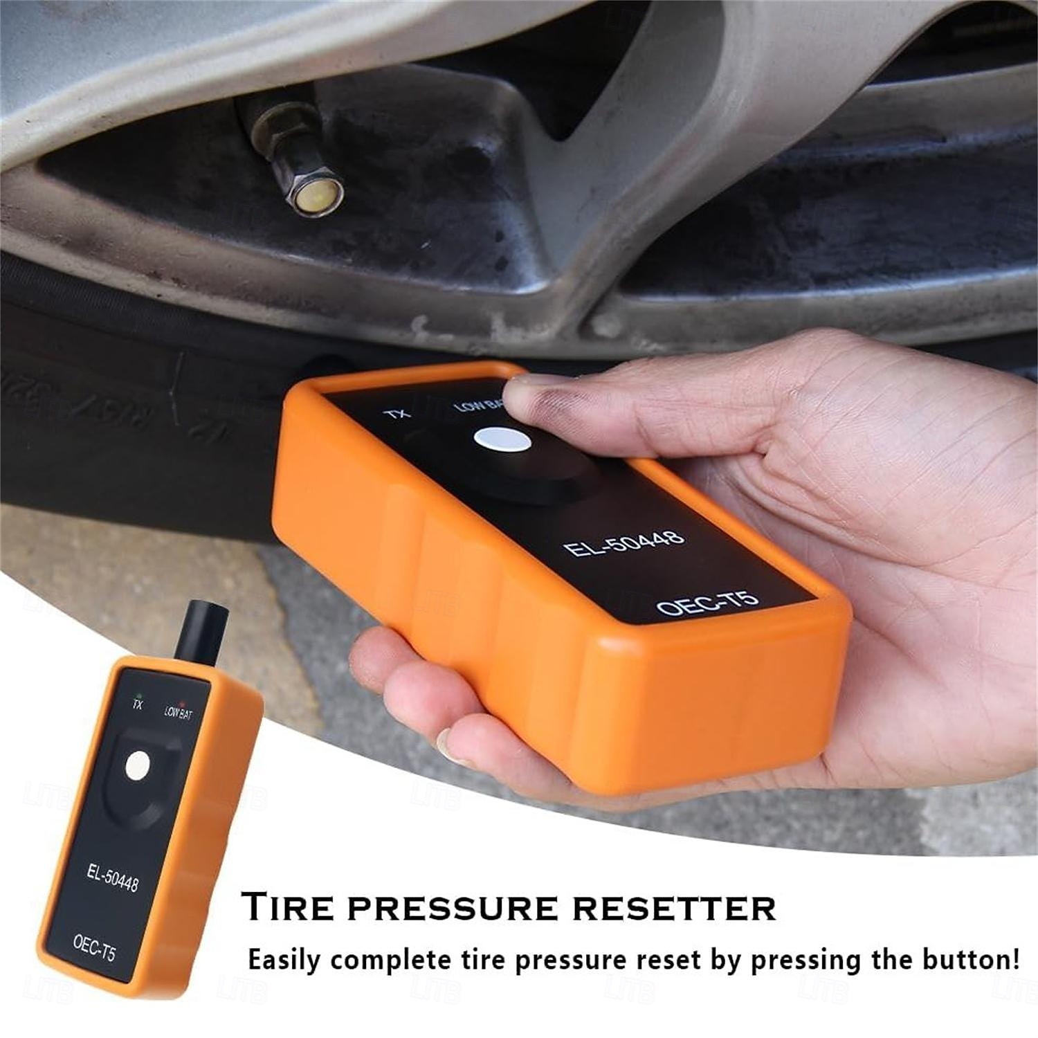 outil de réapprentissage tpms #el-50448 outil de programmation tpms outil de capteur tpms compatible avec la série GM Cadillac Buick outil de réinitialisation du capteur de pression des pneus standard de 2025 ? $17.99 –P1