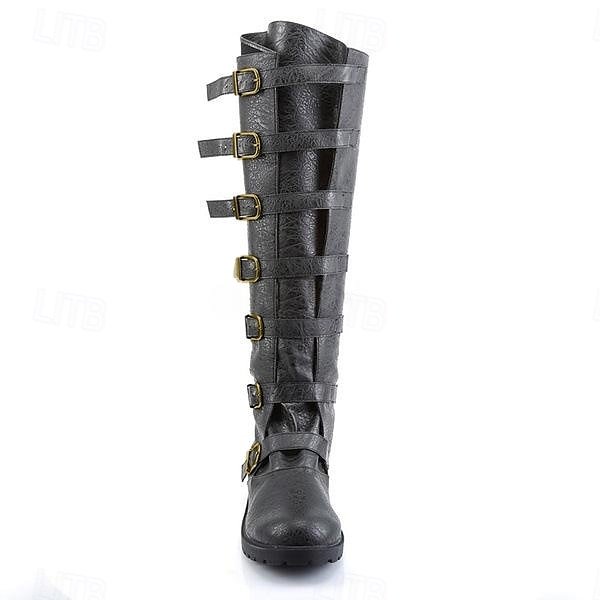 Medievale Rinascimento Scarpe Stivali jazz piatti Fiera del Ren Pirata Guerriero Cavaliere Per uomo Unisex Costumi da pirata Stile Steampunk Halloween Mascherata Performance Festa / Sera LARP Adulti del 2025 a $63.99 –P3