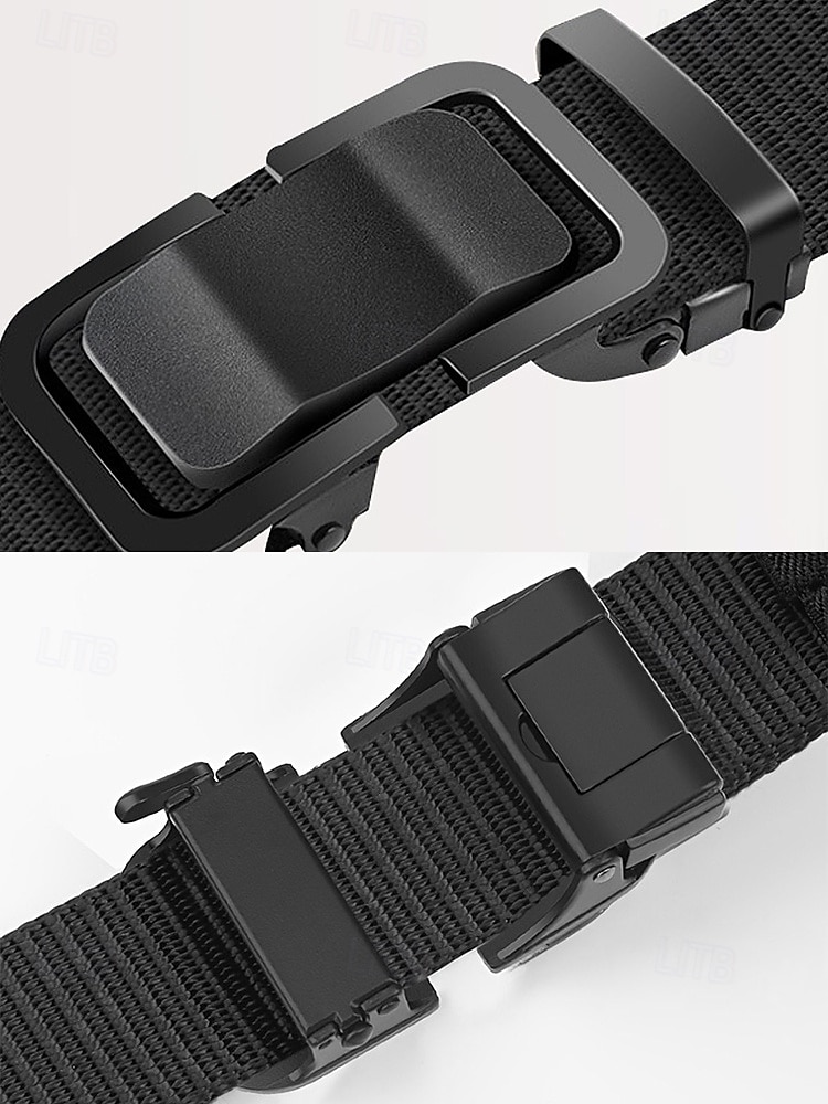 Men's Tactical Nylon Belt with Heavy-Duty Quick-Release Buckle, Adjustable Durable Design for Outdoor Activities, Hiking, and Casual Wear 2025 - $7.99 –P4